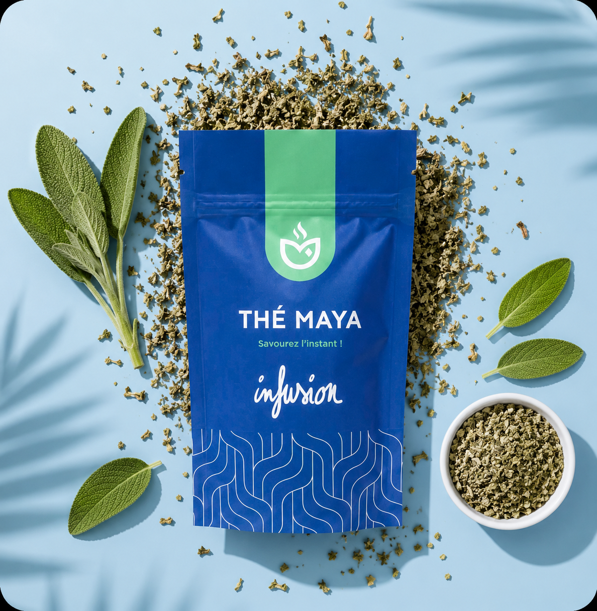 Infusion de sauge bio en vrac – herboristerie Thé Maya